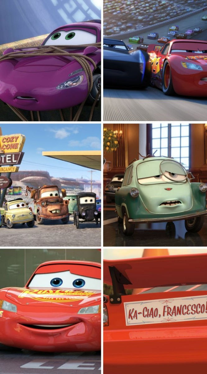 Frazada Cars Collage Liso