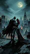 Frazada Batman Catwoman Noche Liso