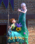 Frazada Frozen Elsa Anna Flores Liso