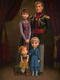 Frazada Frozen Familia Liso