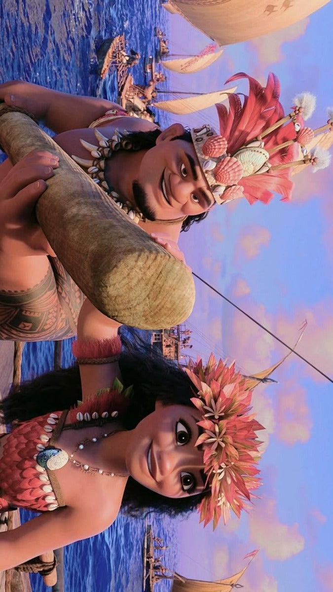 Frazada Moana Y Padre Única Liso