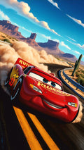 Frazada Cars Rayo En Carretera Liso