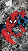 Frazada Spiderman Escalando Liso