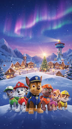 Frazada Paw Patrol En La Nieve Liso
