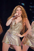 Frazada Shakira Vestido Dorado Liso