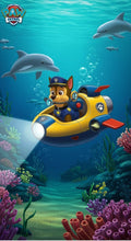 Frazada Paw Patrol Chase Mar Liso